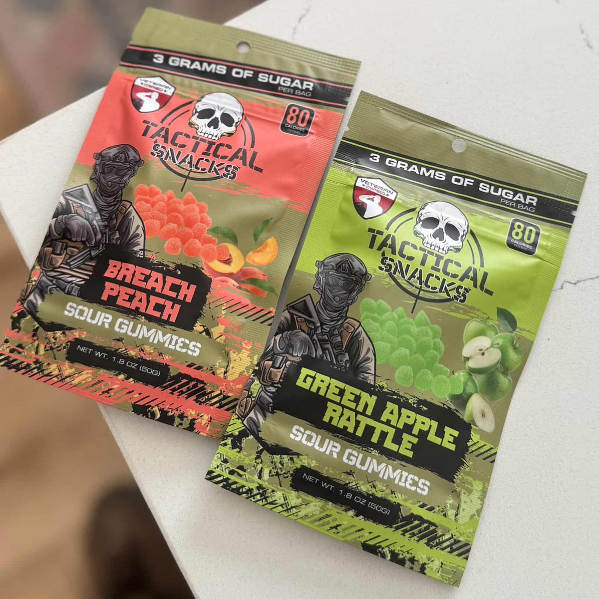 Tactical Snacks Peach+Apple Bundle Pack