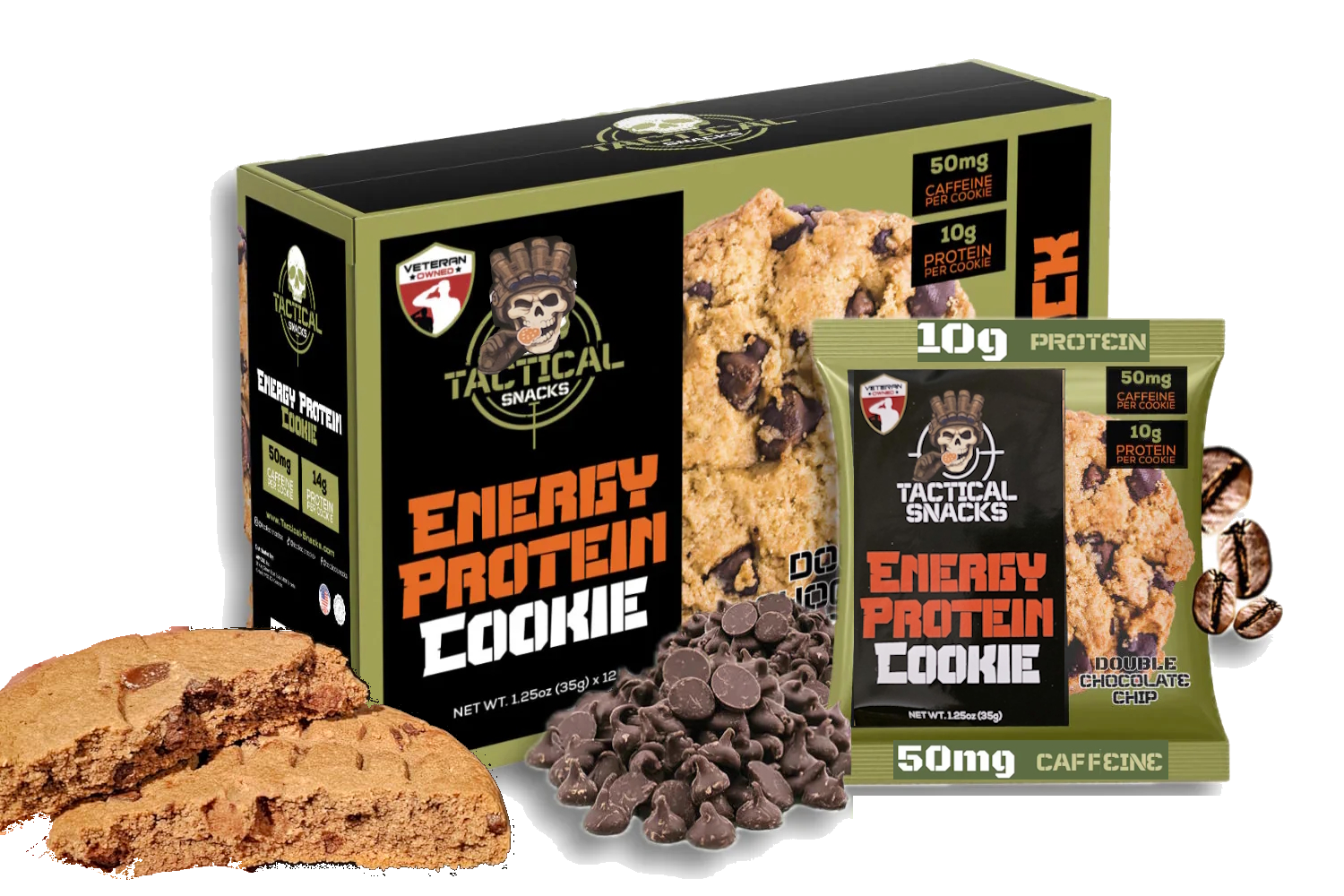 Tactical Snacks Energy Protein Cookie