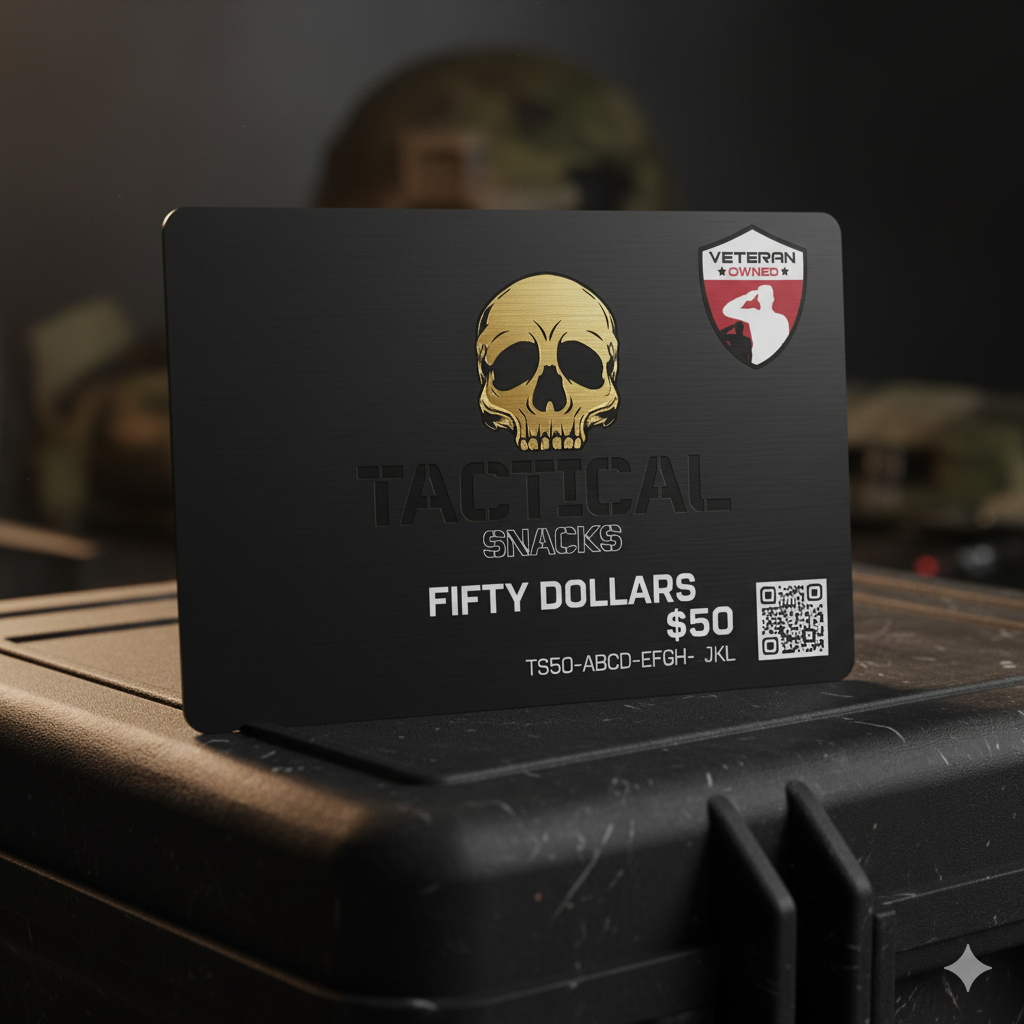 Tactical Snacks $50 Gift Card