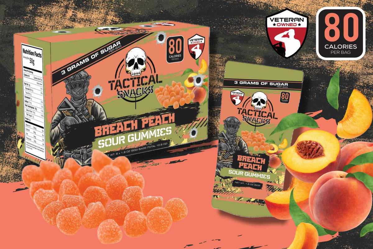 Tactical Snacks Breach Peach Gummy Candy