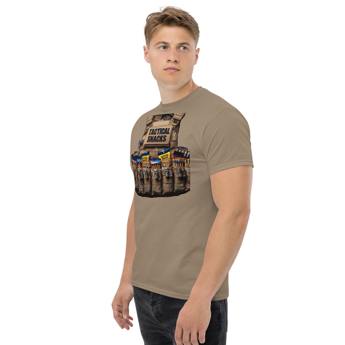 Tactical Snacks Chest Rig Tee - Tan