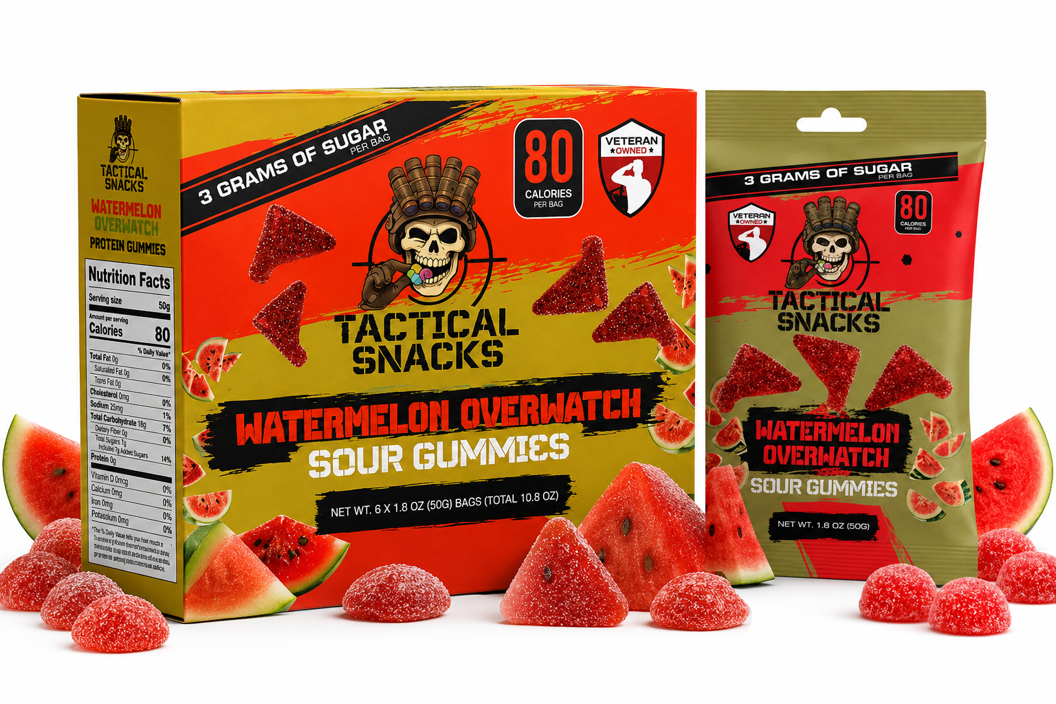 Tactical Snacks Watermelon Overwatch Gummy Candy